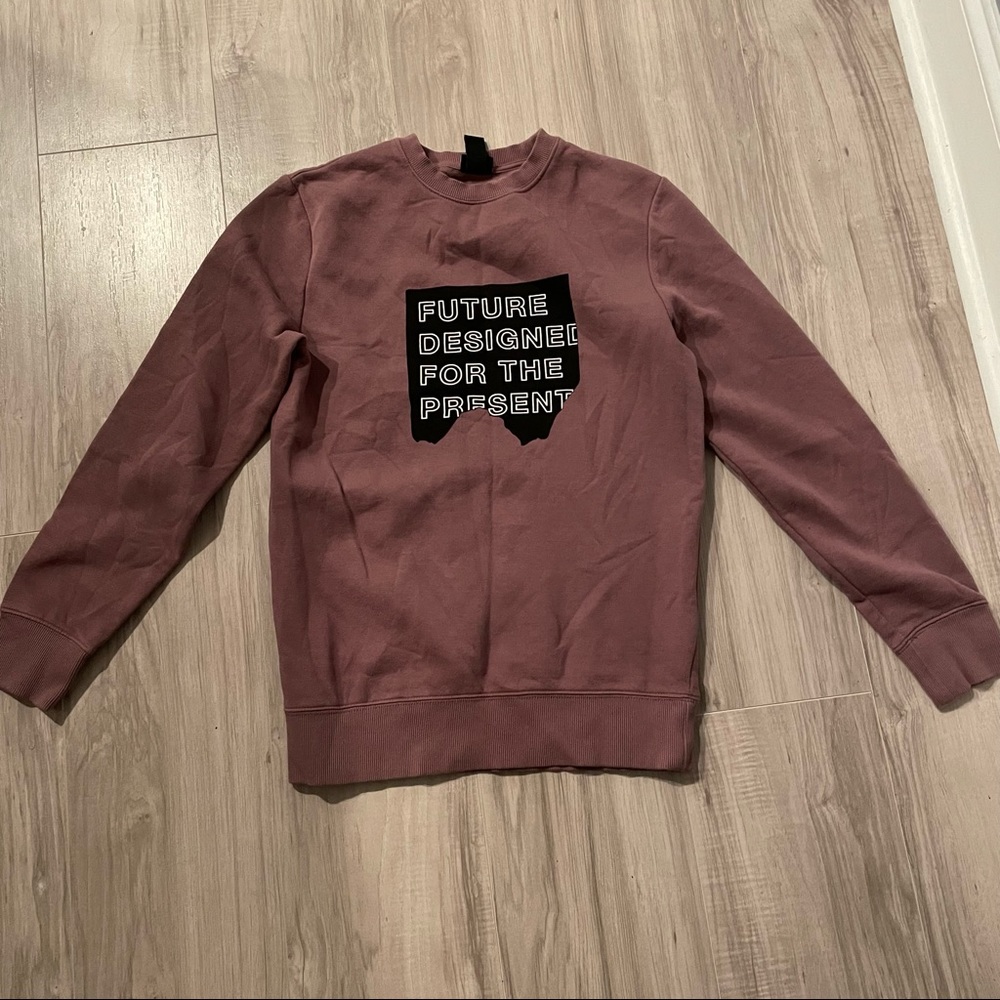 H&M “Future Designed For The Present” sweatshirt Xs